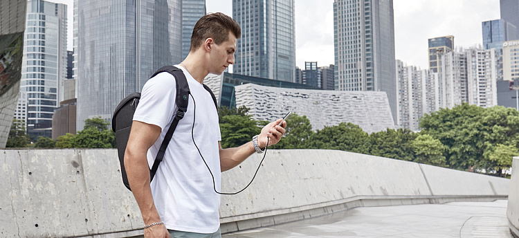 Рюкзак ClickPack X 45х32х15,5 см, с клапаном, черный