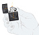 Зажигалка ZIPPO Classic с покрытием Black Matte, латунь/сталь, черная, 38x13x57 мм