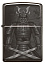 Зажигалка ZIPPO Knight Fight с покрытием High Polish Black, латунь/сталь, чёрная, 38x13x57 мм