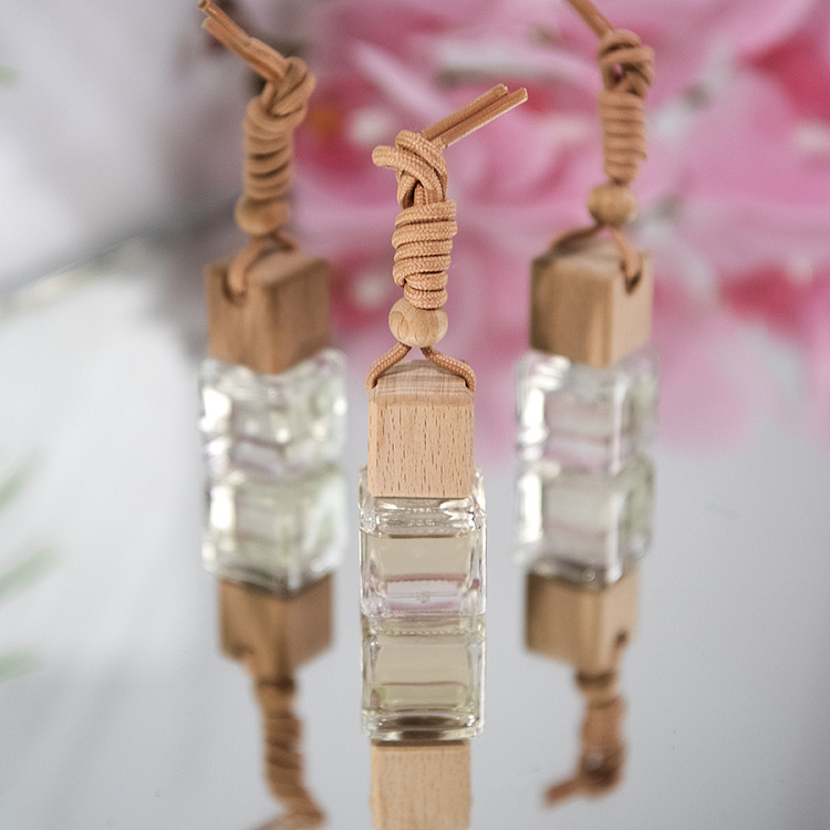 Парфюм для автомобиля и интерьера (3шт) в дер. подставке,11,5х9,3х2,7 см, дерево, стекло