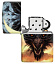 Зажигалка ZIPPO Dragon Design с покрытием Glow In The Dark Green, латунь/сталь, черная, 38x13x57 мм