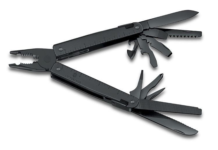 Мультитул VICTORINOX SwissTool BS, 115 мм, 286 г, 29 функций, чёрный, в нейлоновом чехле