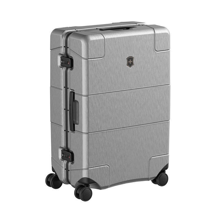 Чемодан VICTORINOX Lexicon Framed, серебристый, 100% поликарбонат Makrolon, 46x28x68 см, 72 л
