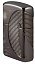 Зажигалка ZIPPO Armor™ Wolf  с покрытием High Polish Black Ice®, латунь/сталь, чёрная, 38x13x57 мм