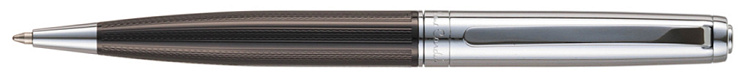 Ручка шариковая Pierre Cardin LEO, цвет - серебристый и черный. Упаковка B-1