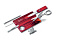 Швейцарская карточка VICTORINOX SwissCard Lite, 13 функций, полупрозрачная красная