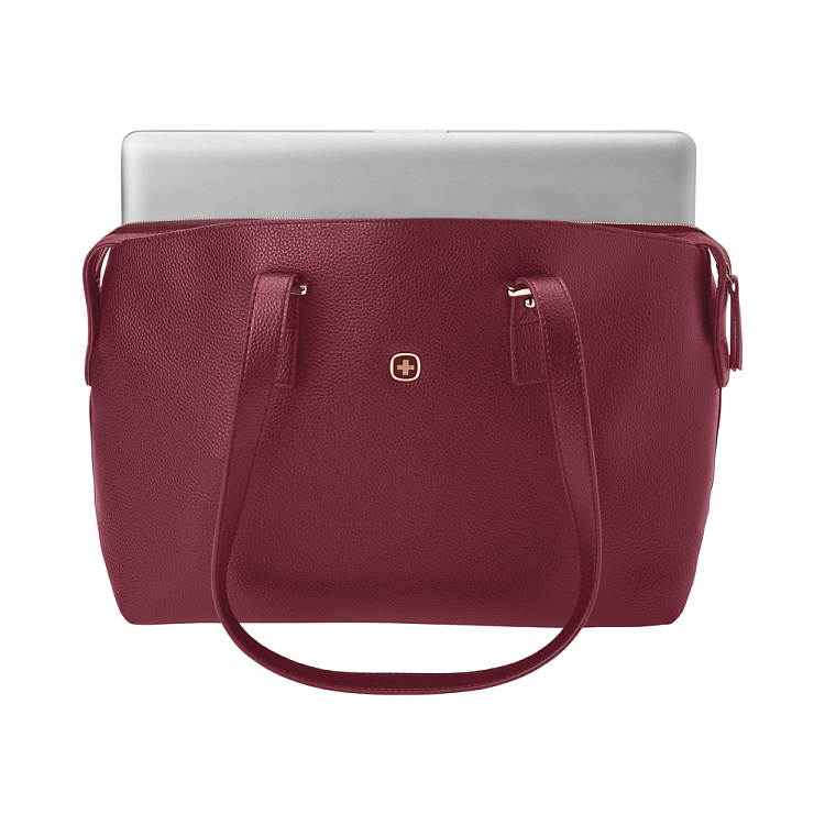Сумка женская WENGER RosaElli с карманом для ноутбука 14", красная, полиэстер, 37 x29x19 см