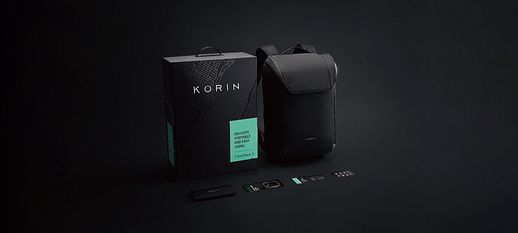 Рюкзак ClickPack X 45х32х15,5 см, с клапаном, черный