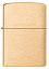 Зажигалка ZIPPO с покрытием Brushed Brass, латунь/сталь, золотистая, матовая, 38x13x57 мм