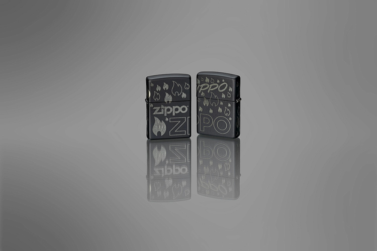 Зажигалка ZIPPO Classic с покрытием Black Matte, латунь/сталь, черная, матовая, 38x13x57 мм