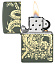 Зажигалка ZIPPO Dragon Design с покрытием Green Matte, латунь/сталь, зеленая, матовая, 38x13x57 мм