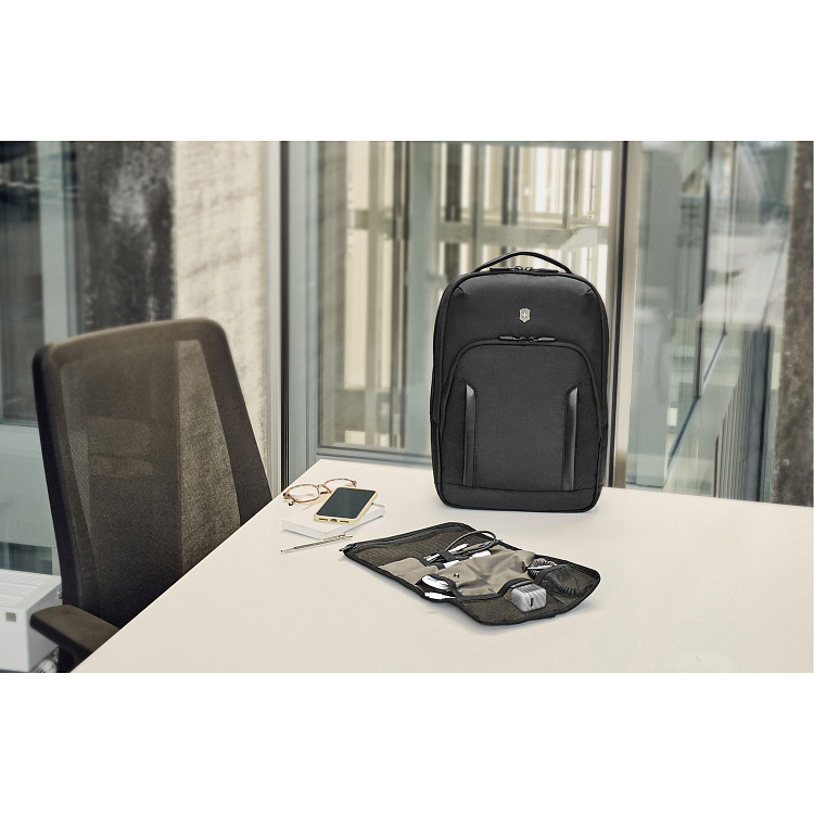 Рюкзак VICTORINOX Altmont Professional City Laptop 14'', чёрный, полиэфирная ткань, 27x15x40 см,14 л