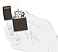 Зажигалка ZIPPO Classic с покрытием Brown Matte, латунь/сталь, коричневая, матовая, 38x13x57 мм
