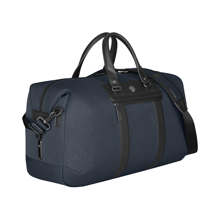 Дорожная сумка VICTORINOX Architecture Urban 2 Weekender, синий, полиэстер/кожа, 24x56x30 см, 45 л