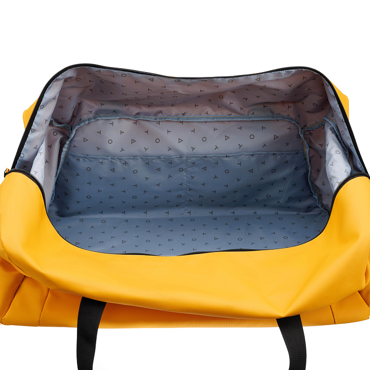Сумка дорожная TORBER Mobi, желтая, полиэстер 900D с PU покрытием, 65 х 37 х 34 см