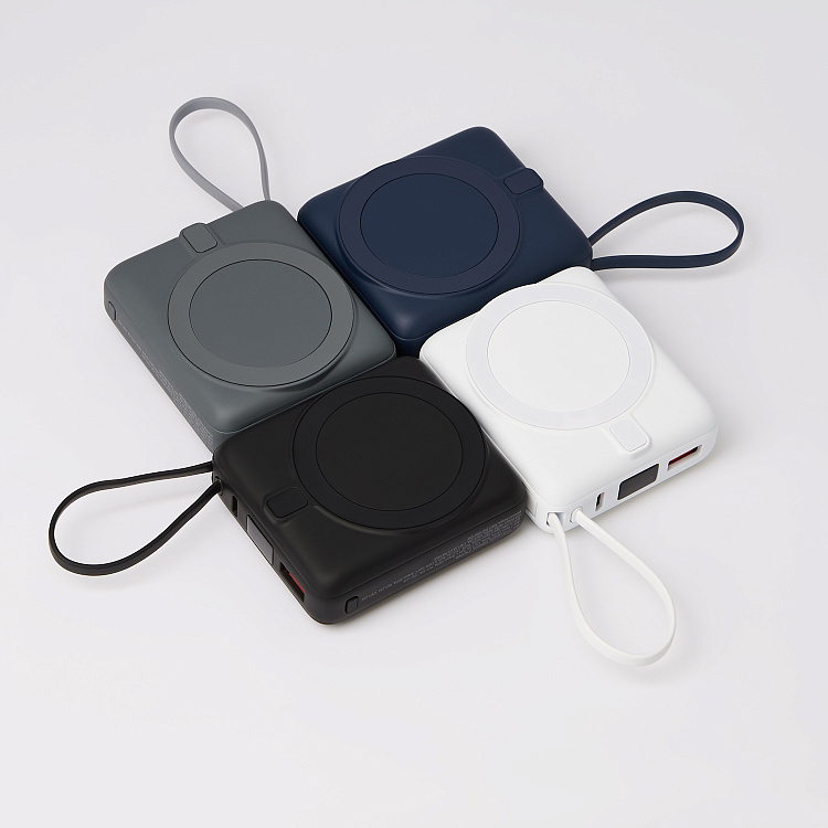 Внешний аккумулятор с подсветкой Ritter PD 10000mAh с функцией беспроводной зарядки 15W