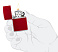 Зажигалка ZIPPO Classic с покрытием Candy Apple Red™, латунь/сталь, красная, глянцевая, 38x13x57 мм