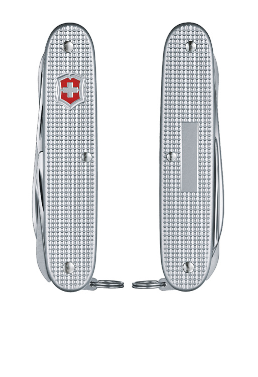 Нож перочинный VICTORINOX Farmer X Alox, 93 мм, 10 функций, алюминиевая рукоять, серебристый