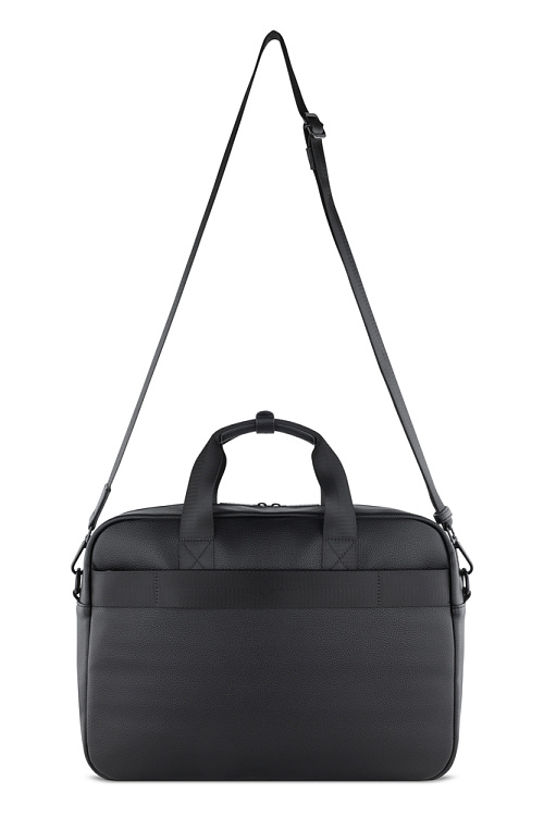 Портфель мужской BUGATTI Rico, черный, полиуретан, 40 x 10 x 28,5 см