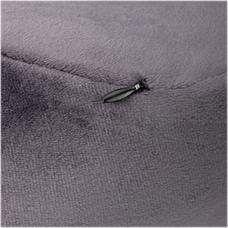 Подушка TORBER, дорожная, с эффектом памяти, тёмно-серая, полиэстер+спандекс, 26 х 27 х 10 см