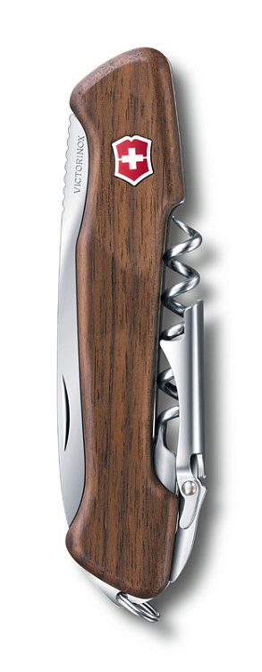 Нож перочинный VICTORINOX Wine Master, 130 мм, 6 функций, с фиксатором, рукоять из орехового дерева