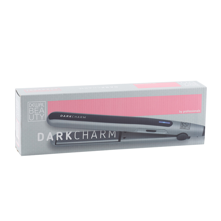 Щипцы для волос DEWAL BEAUTY Dark Charm, 25x110 мм, 30 Вт, серые