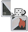 Зажигалка ZIPPO Vintage с покрытием High Polish Chrome, латунь/сталь, серебристая, 38x13x57 мм