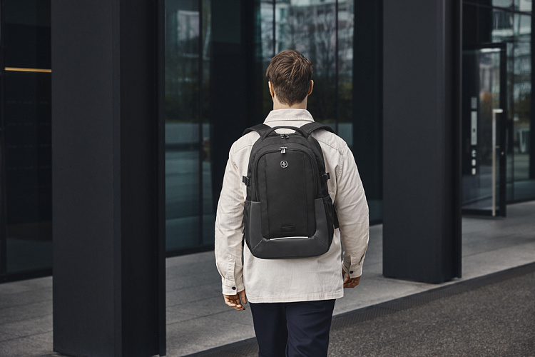 Рюкзак WENGER XE Ryde 16", черный, переработанный ПЭТ/Полиэстер, 33х22х47 см, 26 л.