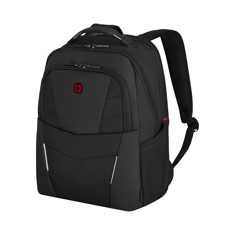 Рюкзак WENGER ALTAIR 15.6", черный, переработанный ПЭТ/Полиэстер, 32х21х44 см, 22 л.