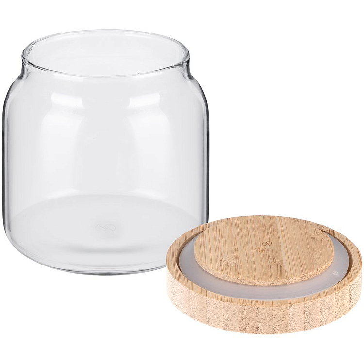 Банка с бамбуковой крышкой Woody