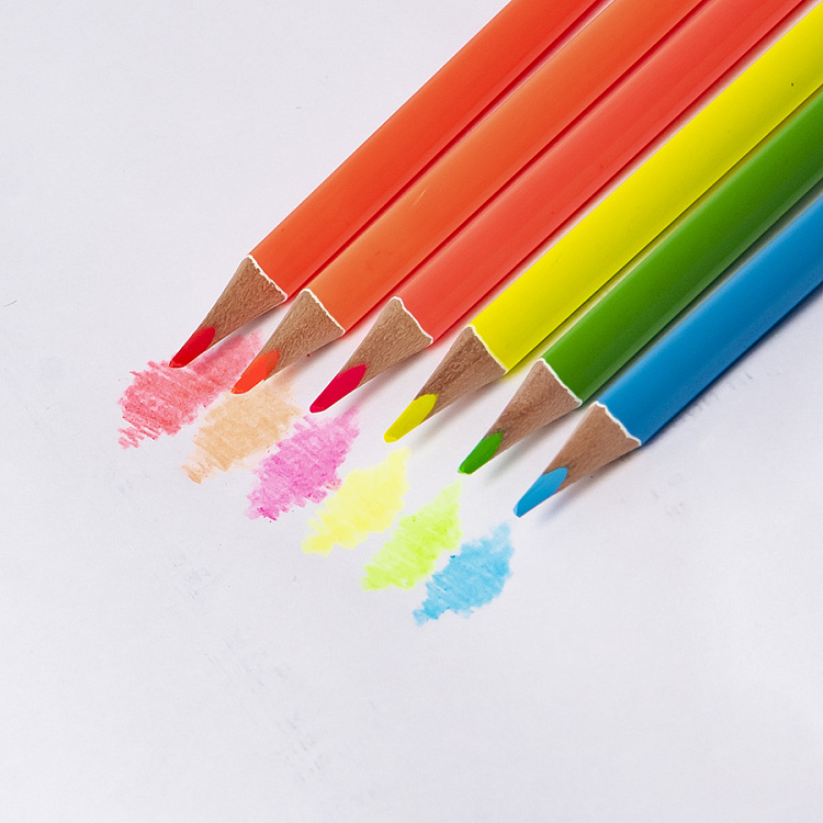 Цветные карандаши NEON, 6 цветов
