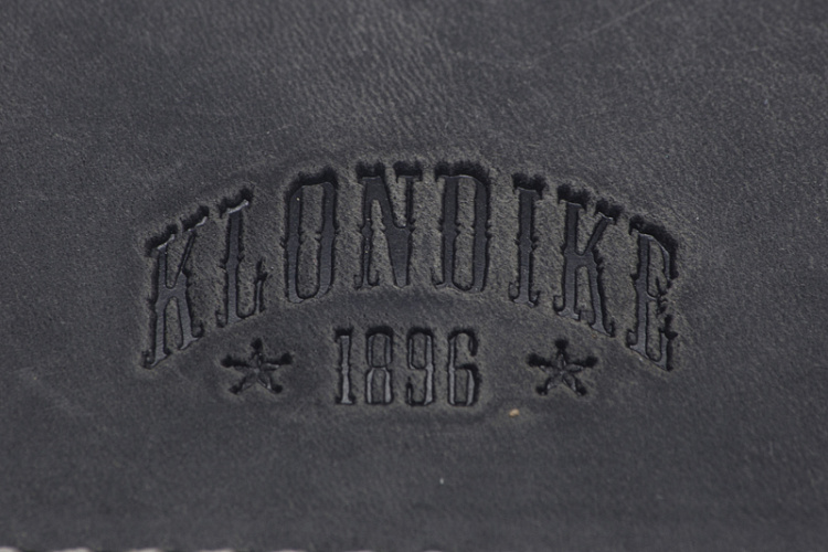 Бумажник KLONDIKE Yukon, с зажимом для денег, натуральная кожа в черном цвете, 12 х 1,5 х 9 см