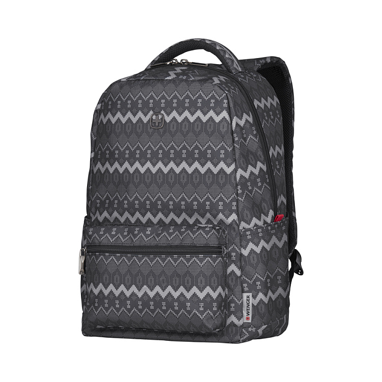 Рюкзак WENGER Colleague 16'', серый с рисунком, полиэстер, 36 x 25 x 45 см, 22 л