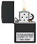 Зажигалка ZIPPO License Plate с покрытием Black Matte, латунь/сталь, черная, 38x13x57 мм
