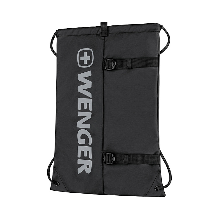 Рюкзак-мешок на завязках WENGER XC Fyrst, черный, полиэстер, 35x1x48 см, 12 л
