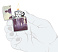 Зажигалка ZIPPO Zombie Design с покрытием 540 Matte, латунь/сталь, белая, матовая, 38x13x57 мм