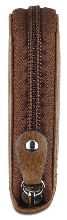 Кошелек Mano "Don Montez", натуральная кожа в коньячном цвете, 19 х 10,3 см