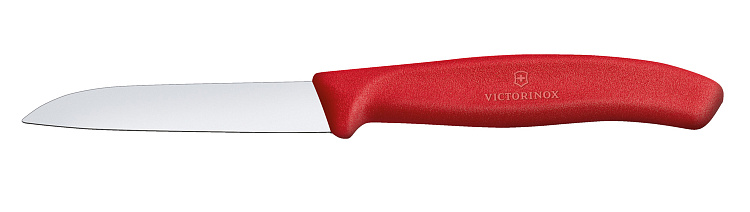 Набор из 3 ножей для овощей VICTORINOX: красный нож 8 см, оранжевый нож 8 см, зелёный нож 11 см