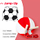 Набор подарочный JUMP-UP: мяч надувной, скакалка, рюкзак для обуви, зеленый
