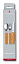 Набор из 3 столовых приборов VICTORINOX Swiss Classic: нож для овощей, вилка, ложка, оранжевый цвет