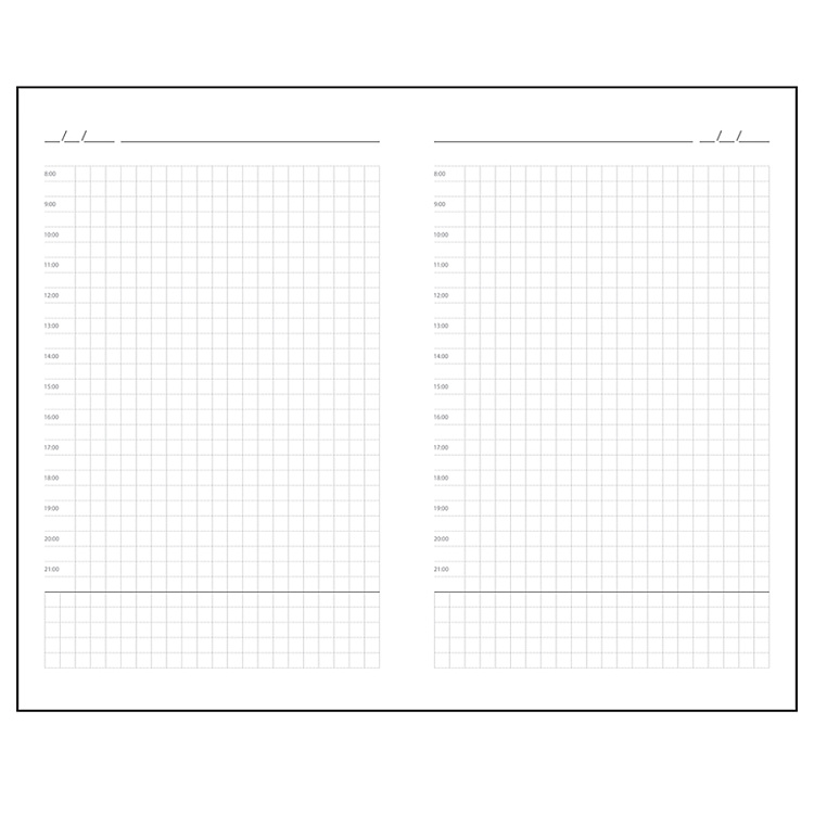 Ежедневник недатированный SIMPLY FLEX, А5,  голубой, кремовый блок, в клетку