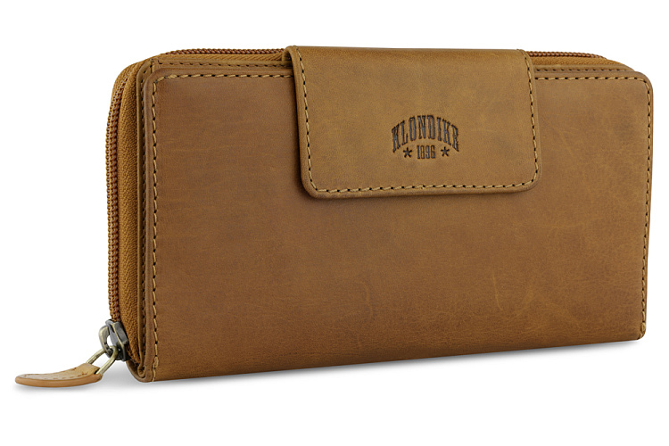 Кошелек KLONDIKE RUSH «Sheila», натуральная кожа в коньячном цвете, 19 х 11 х 4 см