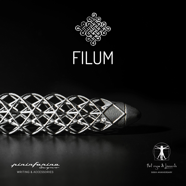 Вечная ручка Pininfarina FILUM TITANIUM Limited Edition с двумя наконечниками
