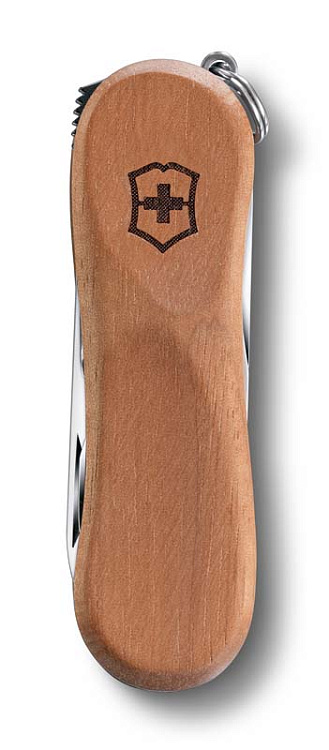 Нож-брелок VICTORINOX NailClip Wood 580, 65 мм, 6 функций, деревянная рукоять