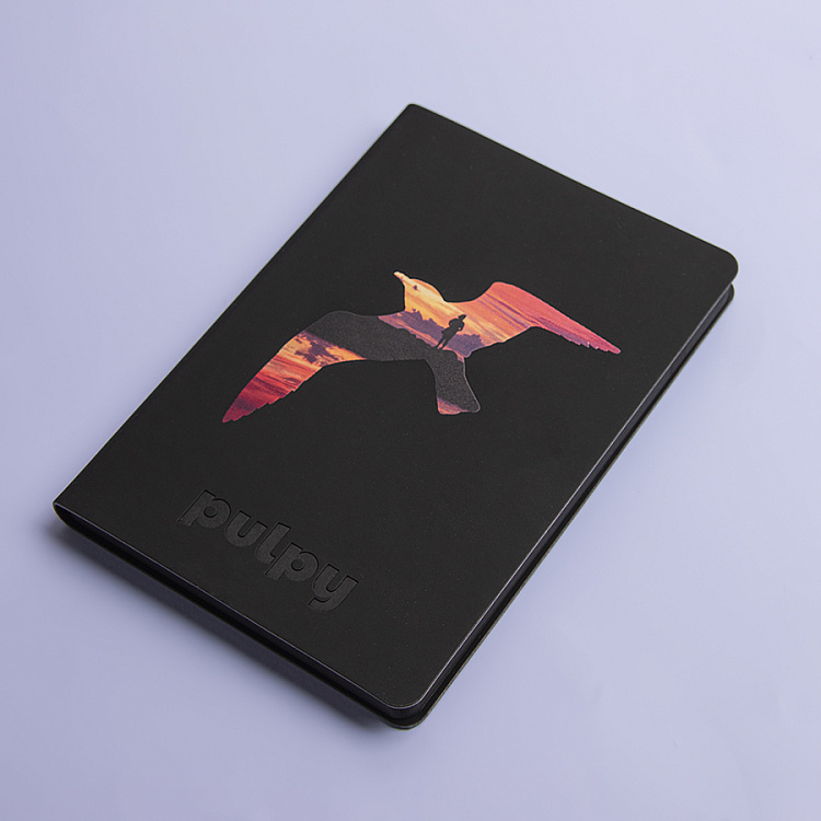 Ежедневник недатированный Pulpy, А5,  белый, кремовый блок в линейку, белый срез