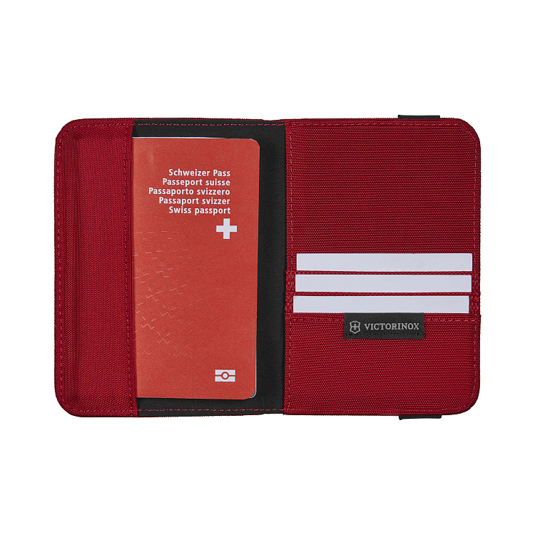 Обложка для паспорта VICTORINOX TA 5.0 Passport Holder, с RFID защитой, красная, нейлон, 10x1x14 см
