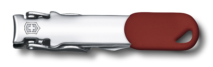 Книпсер VICTORINOX с отверстием для шнурка, сталь, красный, в блистере