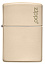 Зажигалка ZIPPO Classic с покрытием Flat Sand, латунь/сталь, бежевая, глянцевая, 38x13x57 мм