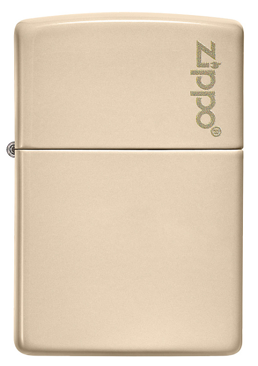 Зажигалка ZIPPO Classic с покрытием Flat Sand, латунь/сталь, бежевая, глянцевая, 38x13x57 мм