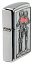 Зажигалка ZIPPO Couple Love с покрытием Brushed Chrome, латунь/сталь, серебристая, 36x13x57 мм